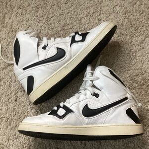 Nike White and Black High-Top Sneakers (Men’s)